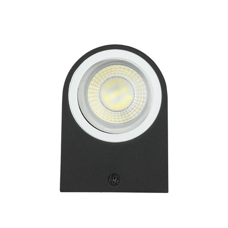 Gartenfassadenlampe Wandlampe GU10 IP44 einseitig rund schwarz VT-7651 V-TAC