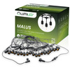 LED Außen-Lichterkette 20x E27, Garten Lichterkette 20m MALUS LUMILED