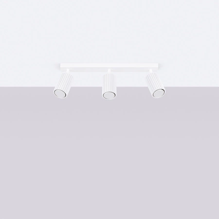 Tuba Spot Reflektor-Deckenleuchte 3x GU10 Weiß Carbon Deep Space SL.1543 Sollux