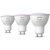 3x LED GU10 Reflektor-Glühbirne 4.2W = 50W 400lm 2000-6500K CCT + RGB SMART Smart Bluetooth ZigBee Weiß und Farbe Ambiance Philips HUE
