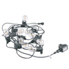 Garten Girlande Außenlichterkette PARTY F26,2m 10xE27 LED Glühfaden 6W GOLDLUX (Polux)