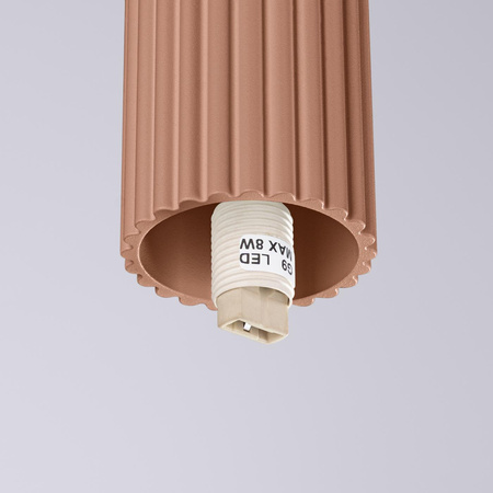 Badezimmer Deckenanbauleuchte G9 Rund Braun Modern Matt IP44 Halo Sollux