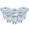5x LED Lampe GU10 4.5W = 50W 350lm 3000K Warm 36° CRI90 DIMMABLE OSRAM Parathom