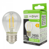 LED Birne Ball P45 E27 2W 240lm 2700K Warm FILAMENT Ecolight