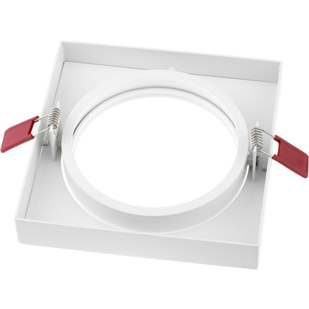 Einbaustrahler GU10, ES111 Einbauspot 14mm Quadrat beweglich Weiß CARPI LUMILED