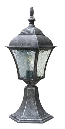 LED-Gartenleuchte für den Außenbereich TOSCANA E27 IP43 Mast 41 cm Antiksilber RABALUX