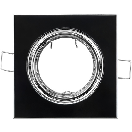 Halogen-Einbauleuchte Bewegliches Quadrat PICTOR Chromblech MR16 GU10 LUMILED