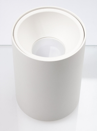 SPOT TUBA Aluminium-Halogen-Anbauleuchte für LED GU10 Rund weiß KIVI KOBI