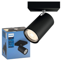 KOSIPO Deckenleuchte Reflektor GU10 Leuchte Schwarz beweglich PHILIPS