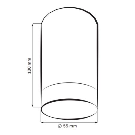 ARRAS GU10 Tuba Spot Round White GOLDLUX Deckenanbauleuchte