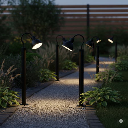 Außengartenlampe stehend 100cm ARNE E27 GOLDLUX (Polux)