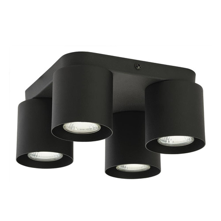 VICO BLACK Spot Schwarz Moderne Deckenanbauleuchte 4xGU10 3412 TK Lighting