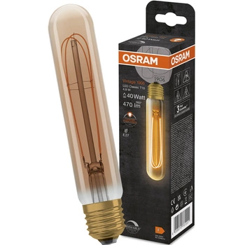 Dekorative Leuchtmittel E27 TUBULAR 4,8W = 40W 470lm 2200K Warm 320° Filament dimmbar OSRAM Vintage 1906