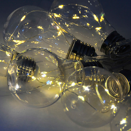 Lichterkette für den Außenbereich Gartengirlande 20 LEDs 2700 K