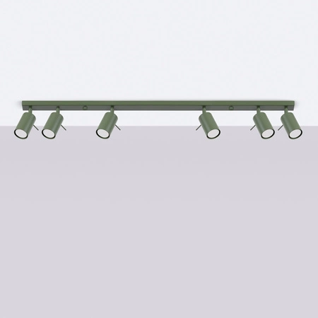 Tuba Spot Reflektor Deckenleuchte 6x GU10 Olive Ring Bittersweet Shimmer SL.1505 Sollux
