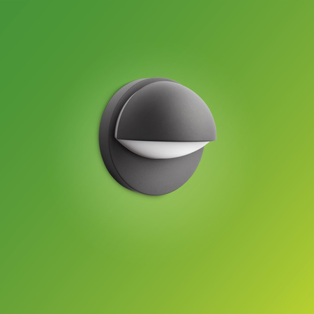 Gartenleuchte LED Wandleuchte JUNE myGarden E27 IP44 Rund Anthrazit PHILIPS