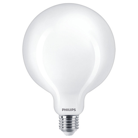 Globe E27 G120 LED Lampen 8,5 W = 75 W, 1055 lm, 2700 K, warmes Filament, milchig, PHILIPS