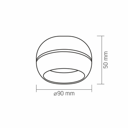 Leuchte Aufbauleuchte SPOT 1x GX53 Schwarz Videx