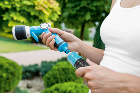 Garten-Wasserschlauch-Set 3/4" 50m, Pistolensprenger, Gewindeanschluss, Schnellverschluss, Schnellverschluss-Durchführung 3/4" CELLFAST