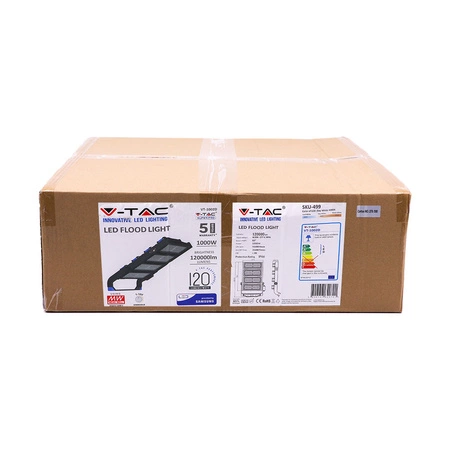 LED Fluter 1000W 120000lm 4000K IP66 Dimmbar Samsung Chip VT-1002D V-TAC