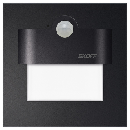 LED-Treppenleuchte 1W Blau 10 V DC IP20 Mattschwarz TANGO mit Skoff-Bewegungssensor