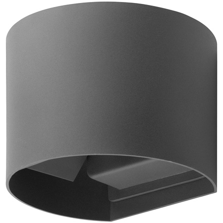 Garten Wandleuchte LED G9 Verstellbar Rund Oben Unten Graphit PYXIS LUMILED