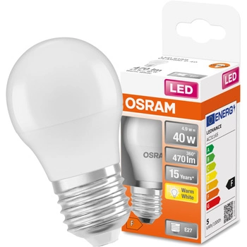 E27 P45 LED Lampen 5W = 40W 470lm 2700K Wärme 200° OSRAM STAR Filament