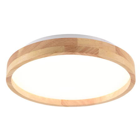 Plafond LED-Deckenleuchte 12W 1400lm 4000K Neutral 120° Weiß Braun IP44 Janusz Sanico Goldlux