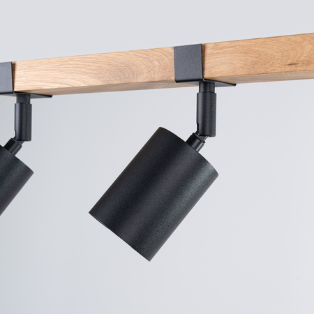 FAGER Deckenleuchte 3xGU10 Reflektor Moving Black Skandinavisch SOLLUX