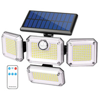 LED-Flutlicht Outdoor Solar Garten 2.5W lm 6500K Kalt mit Bewegungs- und Dämmerungssensor IP44 Schwarz Glow Kobi