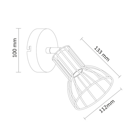 Wandleuchte WANDLEUCHTE Spot Sofia 1xE14 GOLDLUX (Polux)