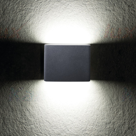 Außenleuchte LED-WANDLAMPE GARTO Graphit 8W 300lm 840 Neutral IP54 Kanlux