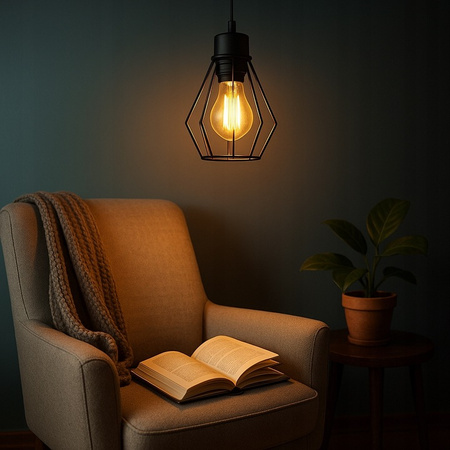 Masterled E27 Schwarz Otto Decke Pendelleuchte