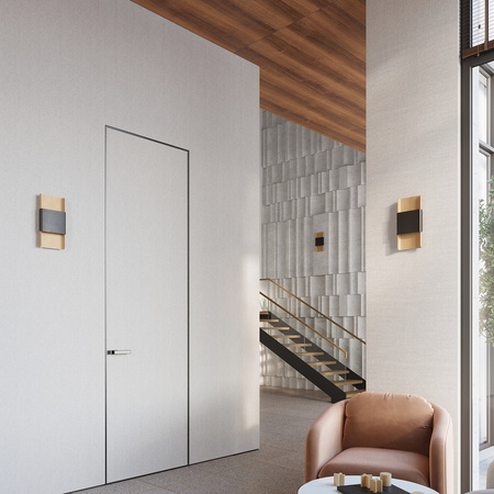 Wandleuchte DURLIN 2xG9 Gold Schwarz Modern SOLLUX