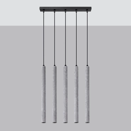 PASTELO 5L 5xG9 Hängeleuchte aus Beton Modern SOLLUX