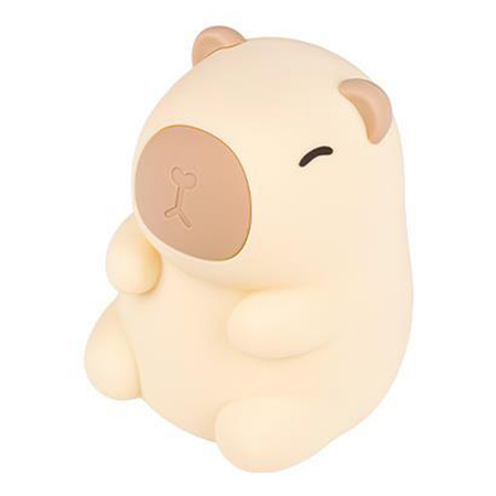 LED Kinder Dekorative Capybara Nachtlicht 2.5W 18lm 3000K Warm RGB 360° Braun Masterled