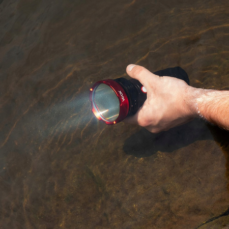 LED Pro Taktische Taschenlampe Wiederaufladbarer Suchscheinwerfer USB-C 20W 2000lm IPX5 VAYOX