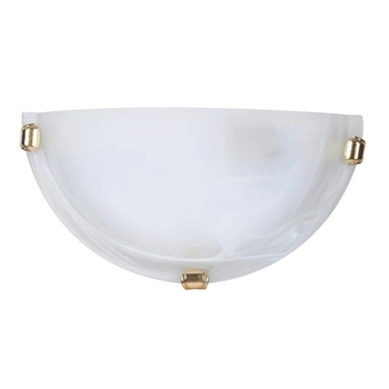 Semi-Plaf Wandleuchte LED E27 Weiß Classic Alabastro 3001 Rabalux