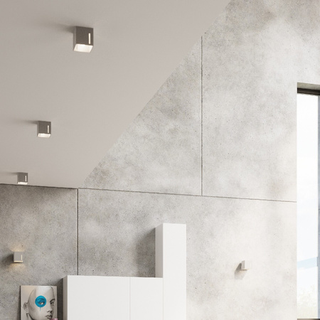 LED PIXAR G9Wandleuchte Oben Unten Cube Grau SOLLUX