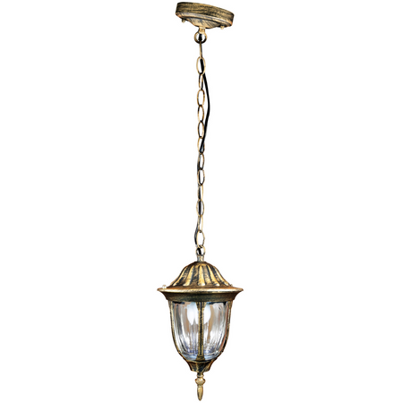 FLORENCE hängende GARTENLAMPE 1xE27 IP43 GOLDLUX (Polux) PATINA