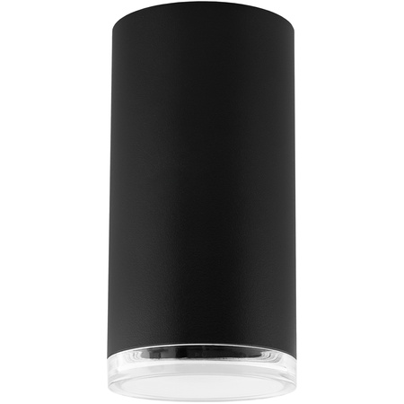 LED-Reflektor-Deckenleuchte Spot Tuba GU10 IP44 ADERO Schwarz Lumiled