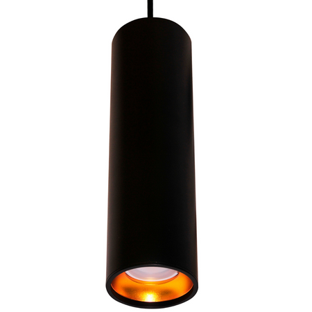 IL MIO LATI GU10 Schwarz und Gold GOLDLUX (Polux) Deckenpendelleuchte 120 cm