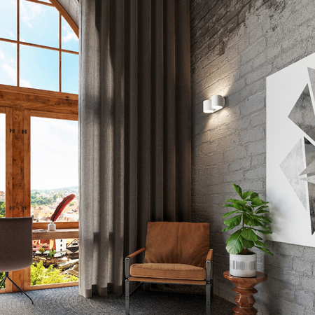 LED ORBIS Wandleuchte 2xG9Wandleuchte Top Down Weiß SOLLUX