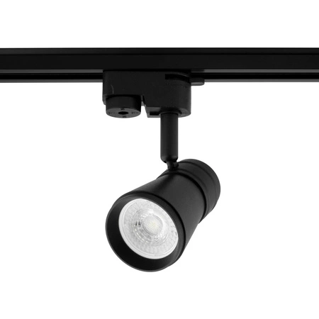 1-Phasen Strahler GU10, Schieneinstrahler Schwarz AURA LUMILED