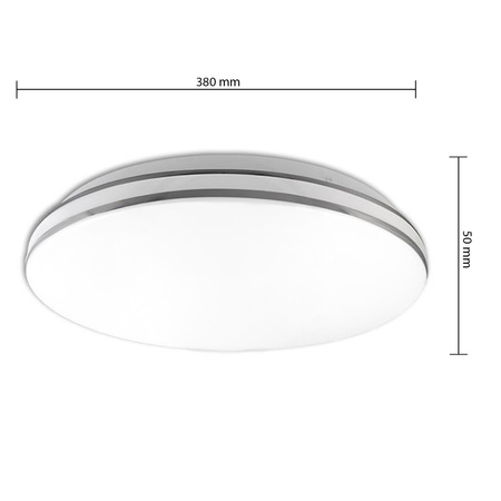 LED-Badezimmerdecke Plafond KIRO 24W 4000K IP44 MasterLED