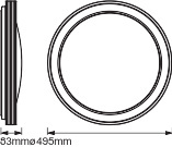 LED Deckenleuchte ORBIS Frame 32W 3300lm warm-kalt 50cm SMART+ WiFi LEDVANCE