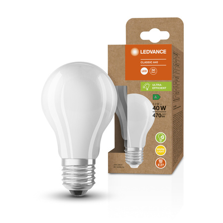 LED Lampen A60 E27 2.2W = 40W 470lm 3000K Warmweiß FILAMENT LEDVANCE