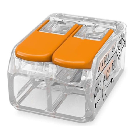 Installationsverbinder Schnellverbinder für KABELtyp WIRE LINE 2x 4,0mm