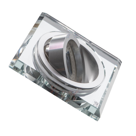 Quadratische Deckenleuchte aus Halogenglas beweglich MORTA MR16 GU10 silber Kanlux