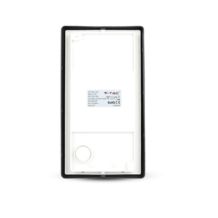 Gartenlampe Elevation Wandleuchte E27 Milchiges Mosaik Schwarz Matt Schirm VT-745 V-TAC